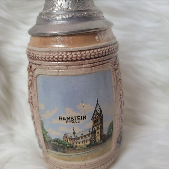 Gertz Antique Pewter Lid Stein - Picture 2 of 4